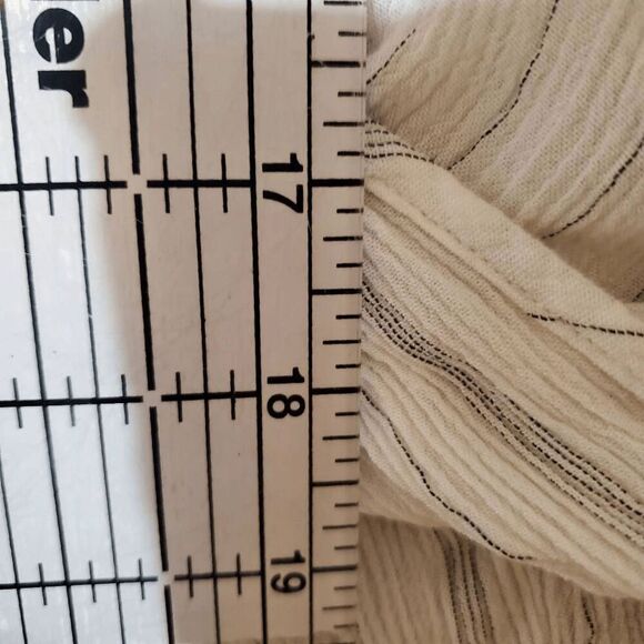 All Saints Women's Wrap Penny Surplice Striped Long Sleeve Blouse Small - Picture 7 of 9